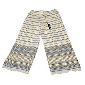 Tommy Bahama Elastic Waist Beachy Women Crop Pants Size SP Linen/Cotton